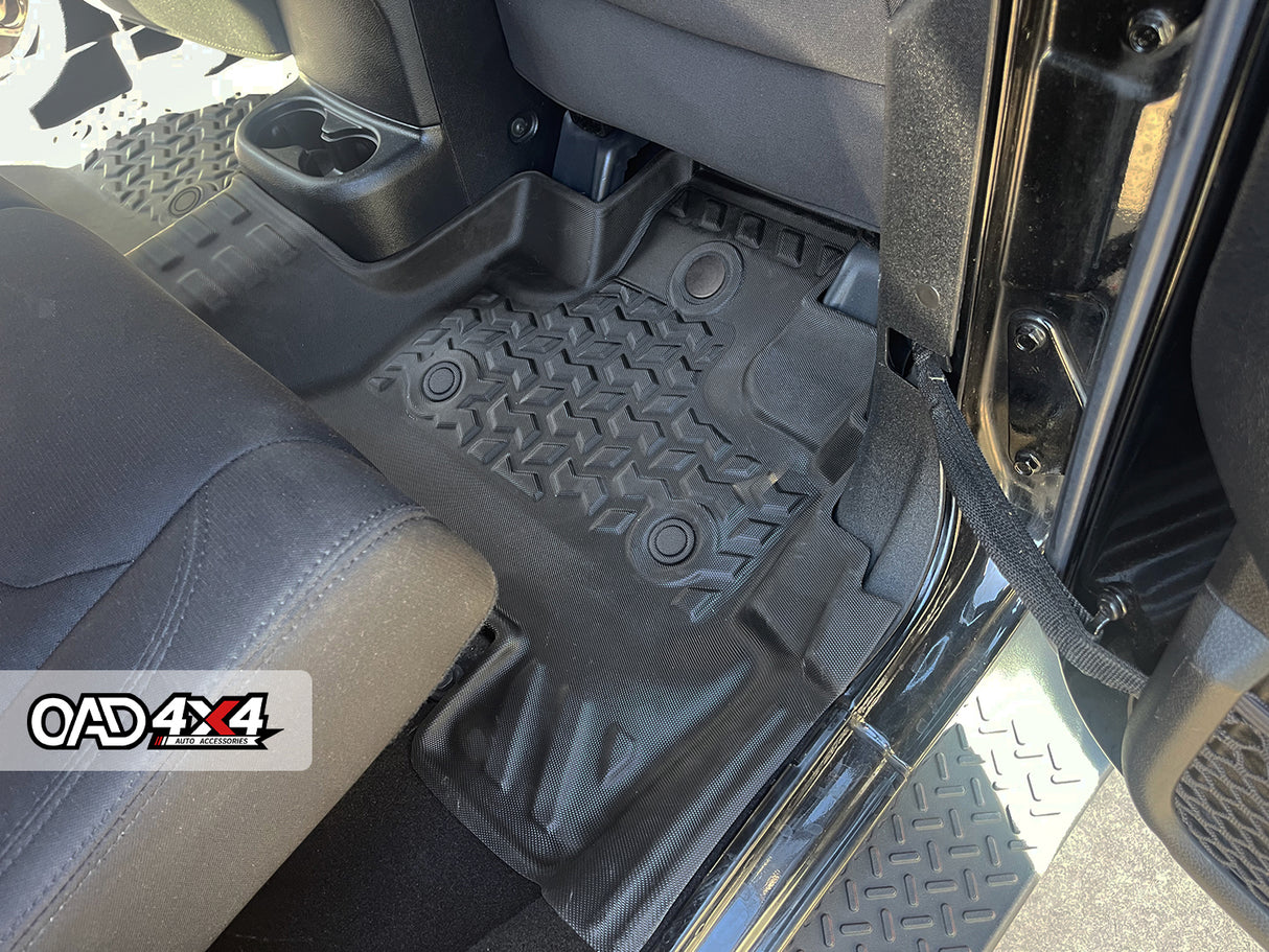 5D TPE Car Floor Mats for Jeep Wrangler JK Series 2007-2018