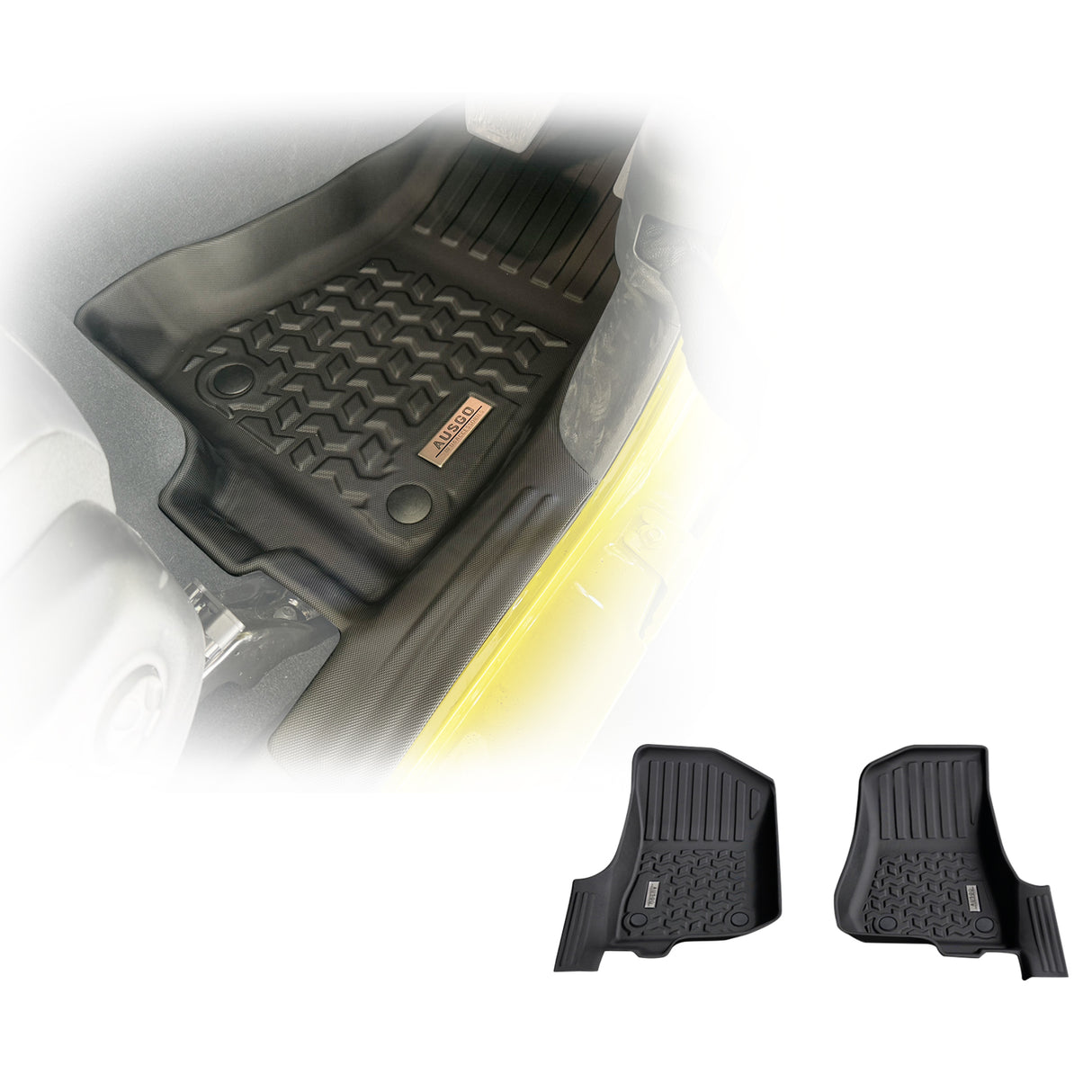 5D TPE Car Floor Mats for Jeep Wrangler JL Series 2 Doors 2018-Onwards