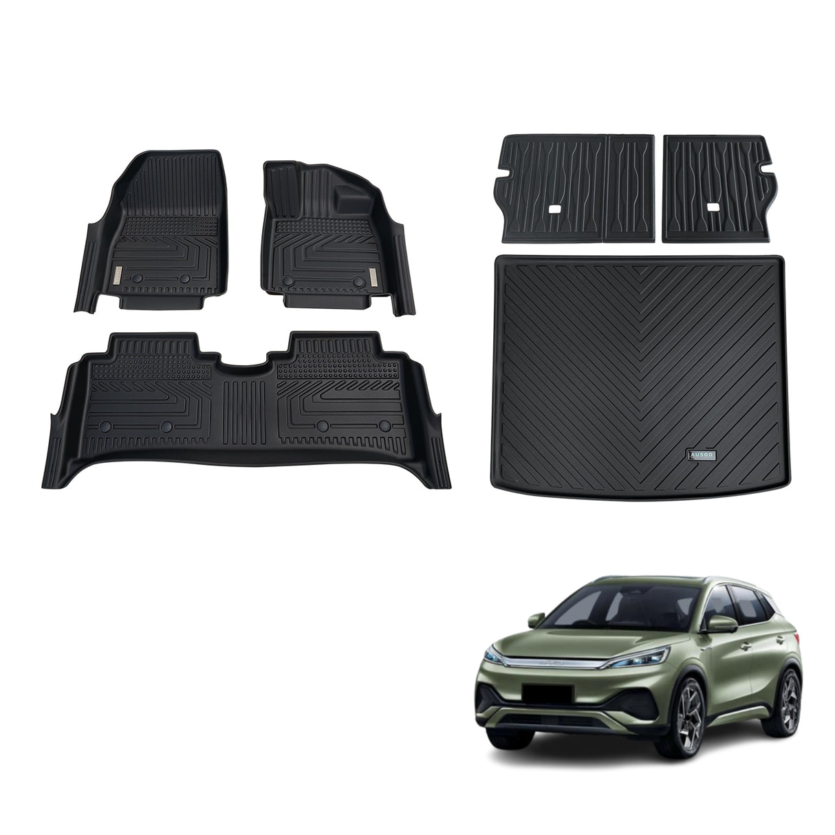 5D TPE Car Floor Mats for BYD ATTO 3 2022-Onwards