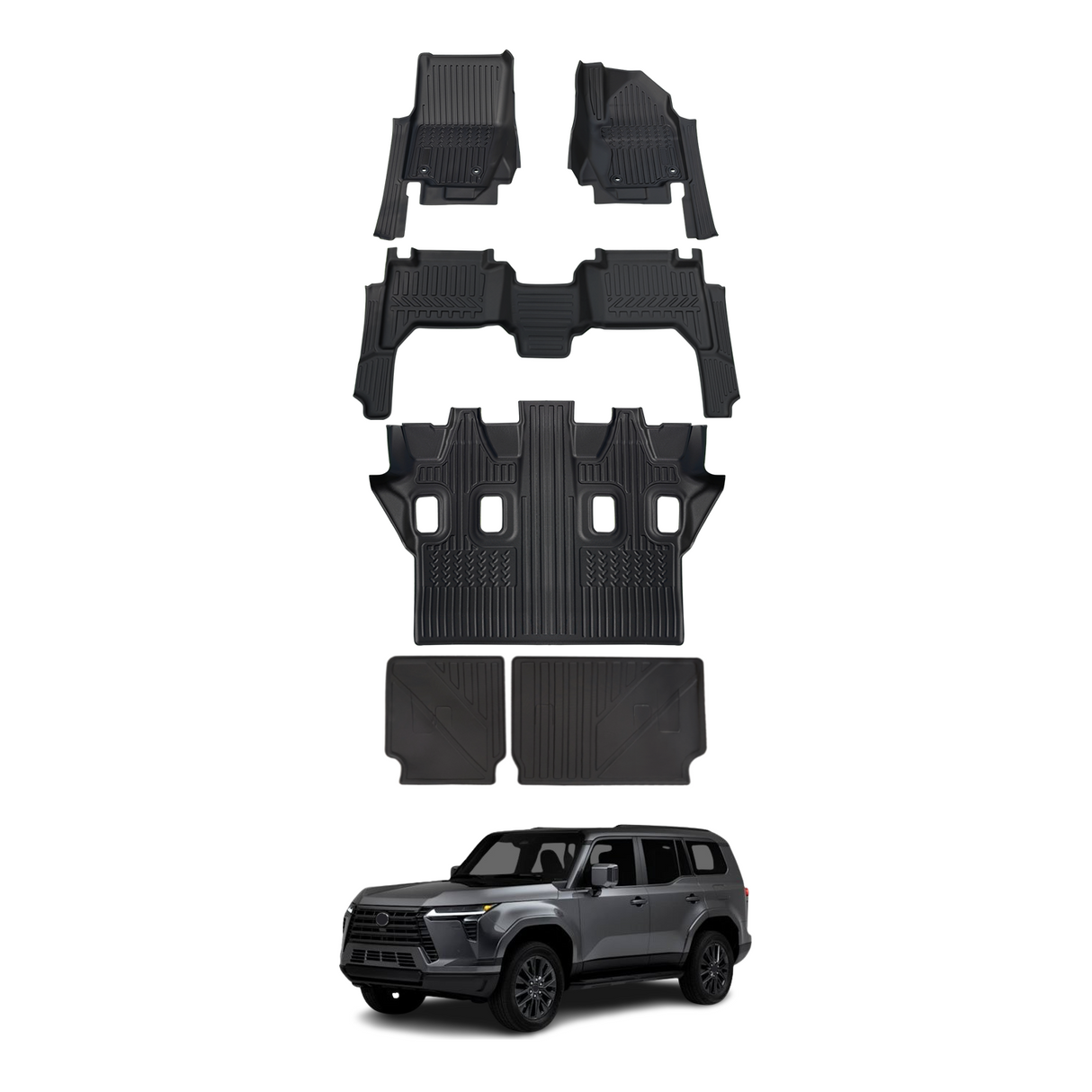 7D TPE Car Floor Mats for Lexus GX550 2024-Onwards