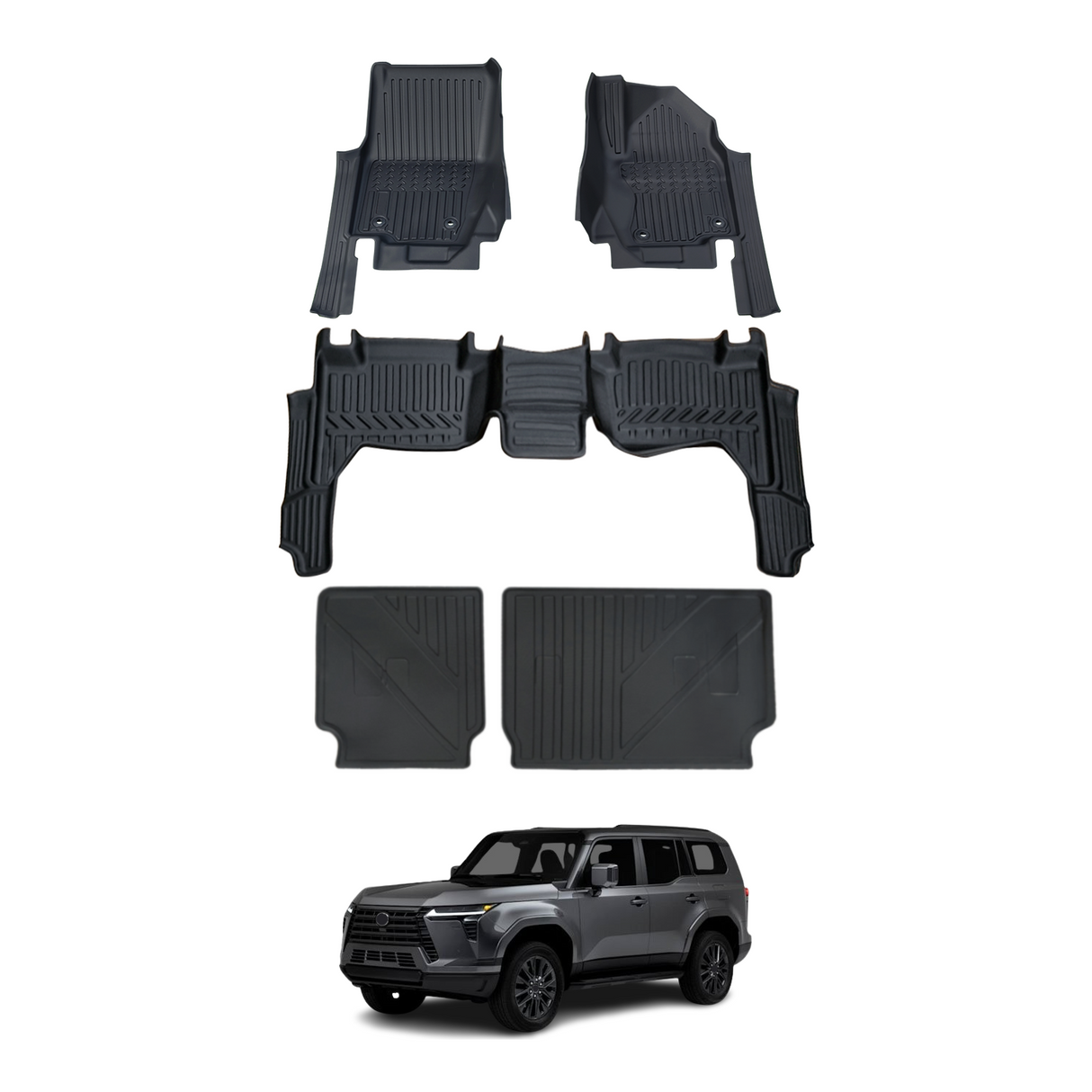 7D TPE Car Floor Mats for Lexus GX550 2024-Onwards