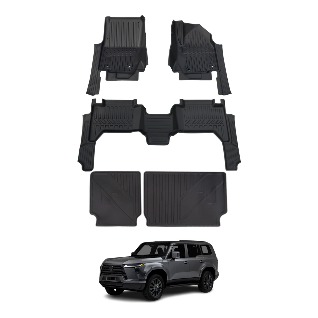 7D TPE Car Floor Mats for Lexus GX550 2024-Onwards