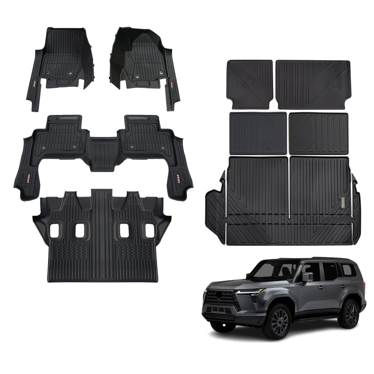 Injection 7D Car Floor Mats for Lexus GX550 2024-Onwards