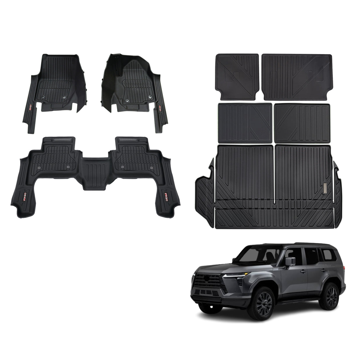 Injection 7D Car Floor Mats for Lexus GX550 2024-Onwards