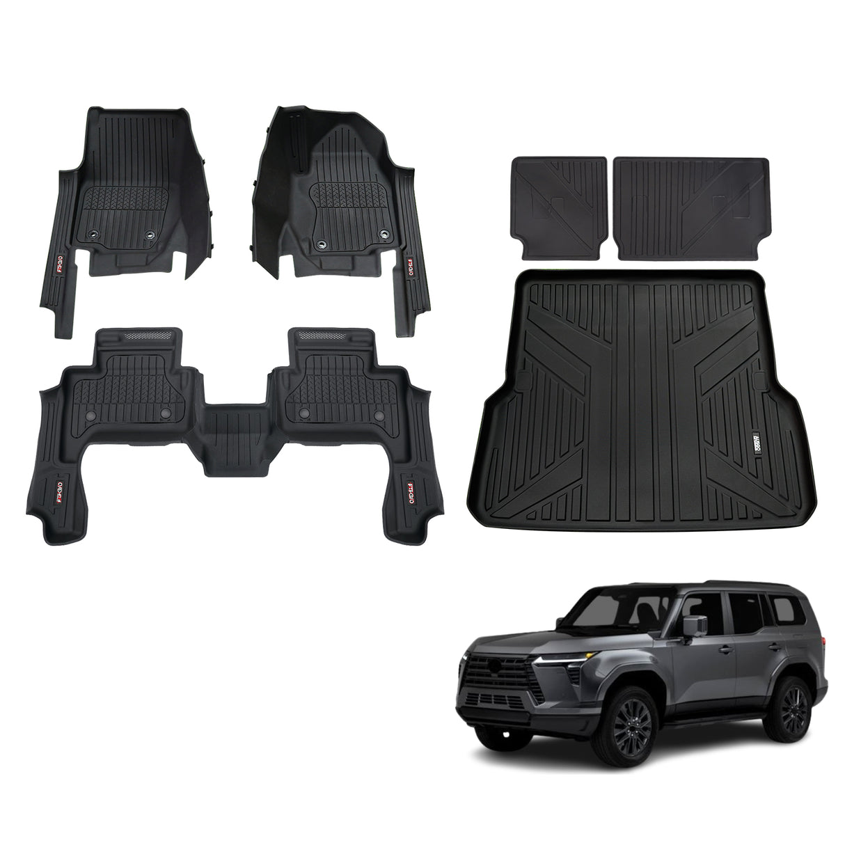 Injection 7D Car Floor Mats for Lexus GX550 2024-Onwards
