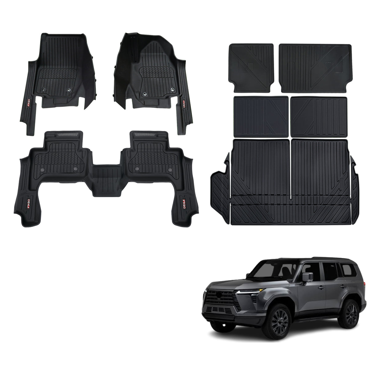 Injection 7D Car Floor Mats for Lexus GX550 2024-Onwards