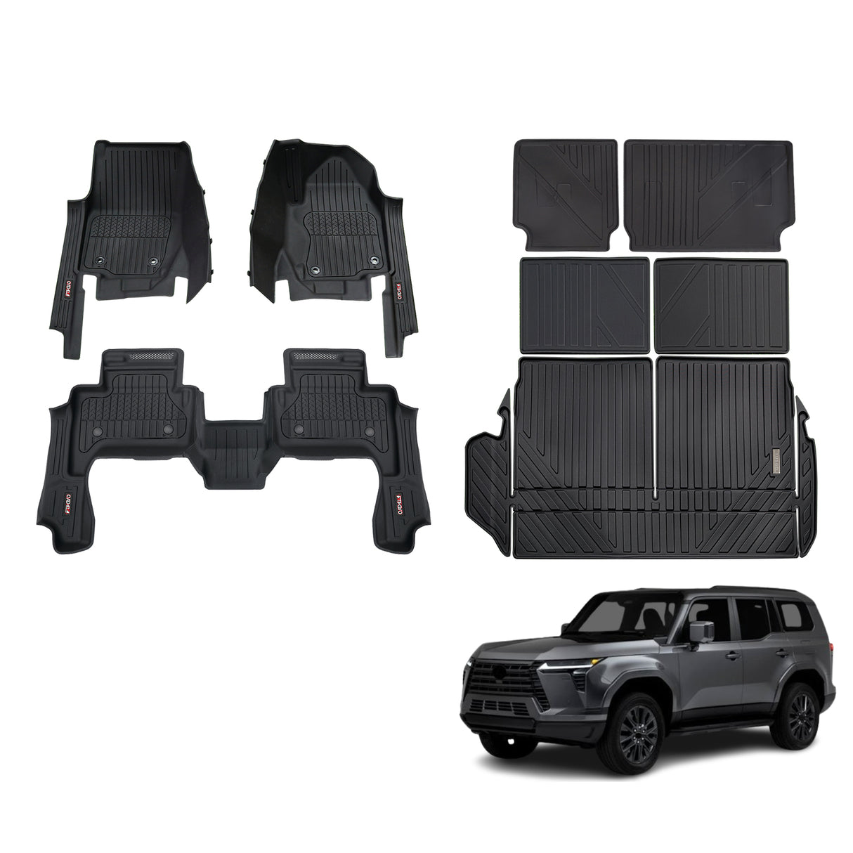 Injection 7D Car Floor Mats for Lexus GX550 2024-Onwards