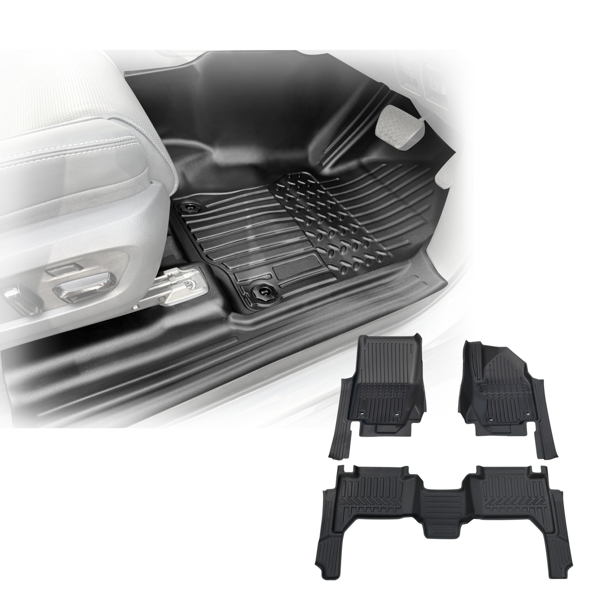 7D TPE Car Floor Mats for Lexus GX550 2024-Onwards