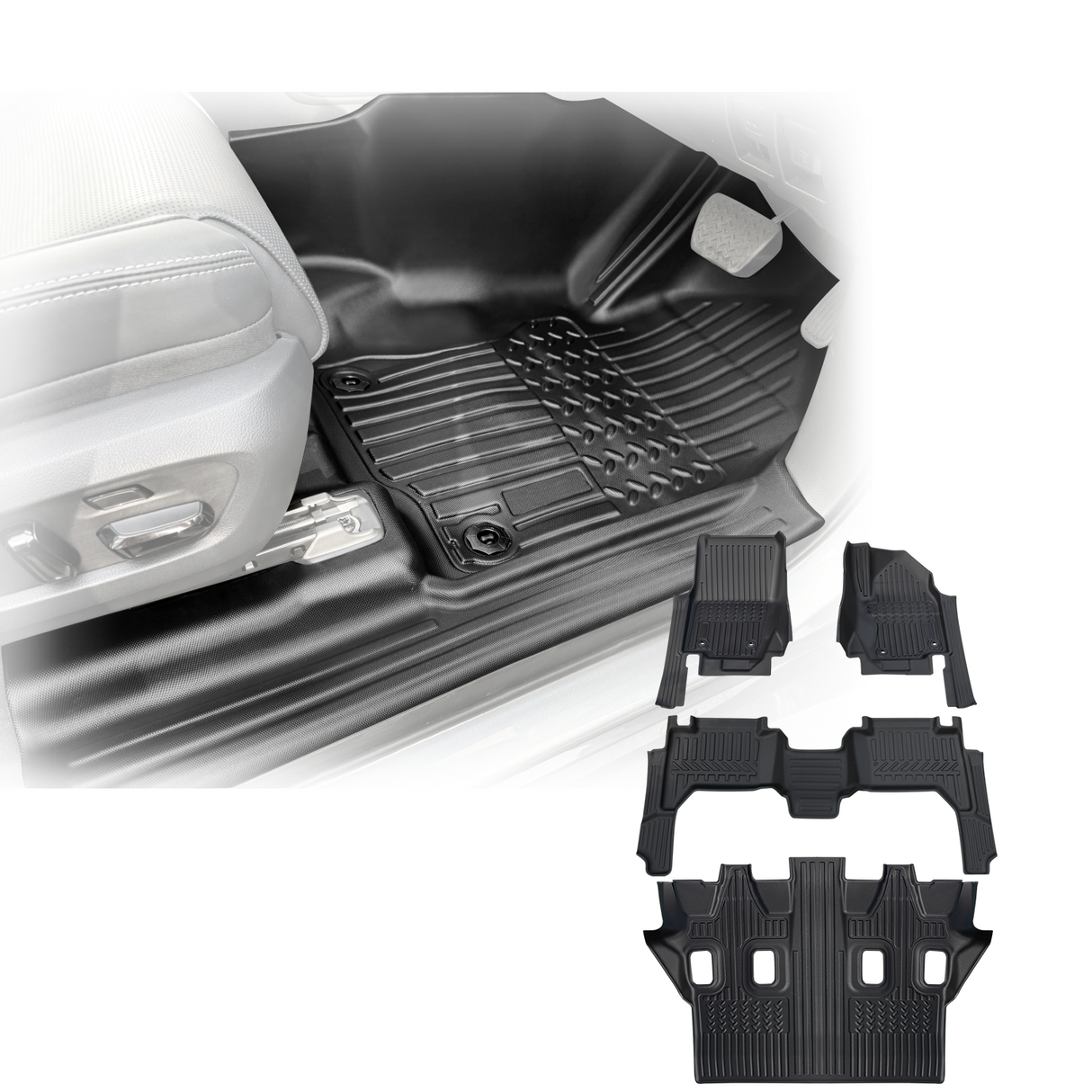 7D TPE Car Floor Mats for Lexus GX550 2024-Onwards