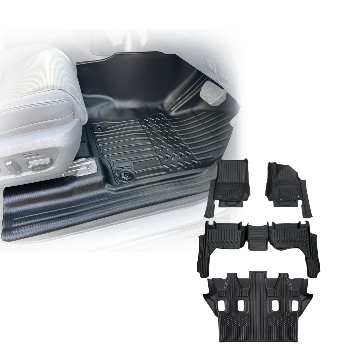 7D TPE Car Floor Mats for Lexus GX550 2024-Onwards