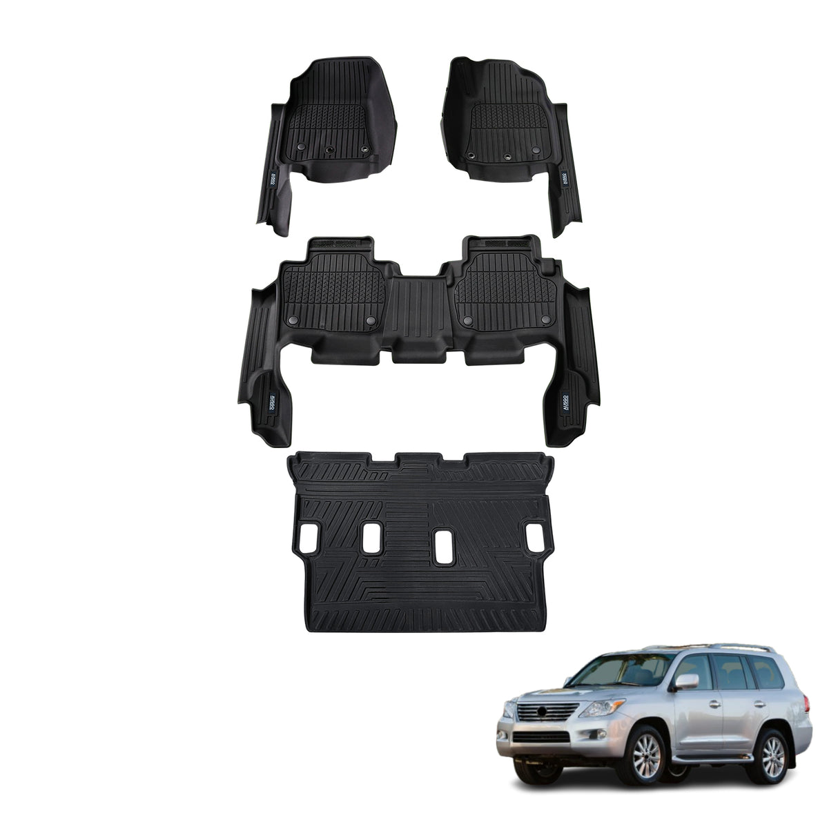 Injection 7D Car Floor Mats for Lexus LX570 2008-2012