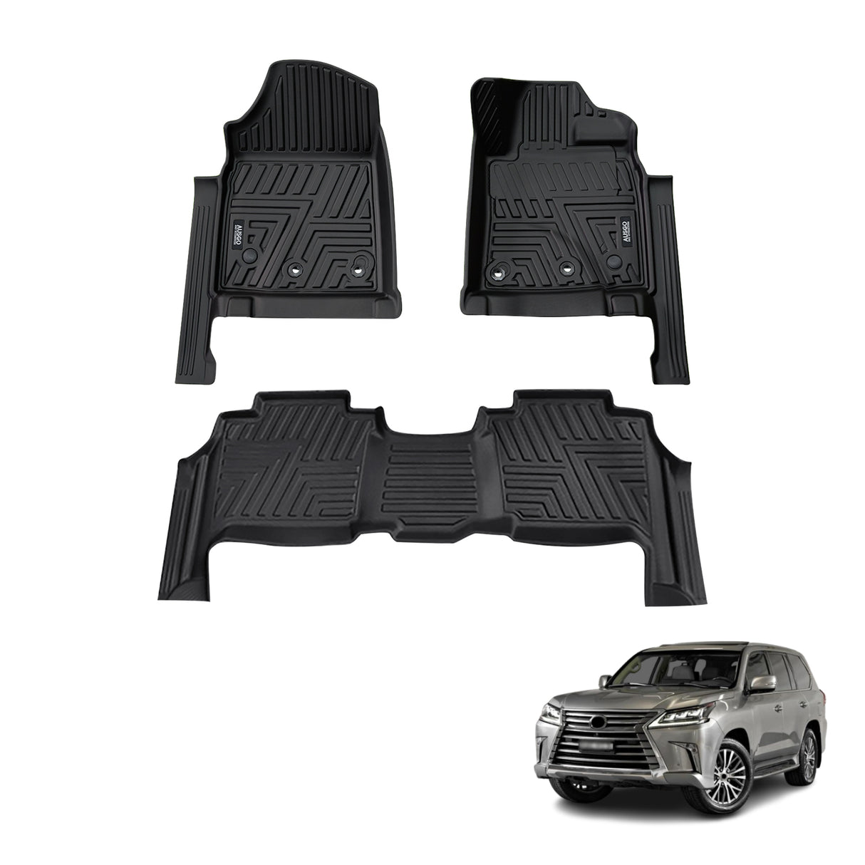 5D TPE Car Floor Mats for Lexus LX570 2013-2021