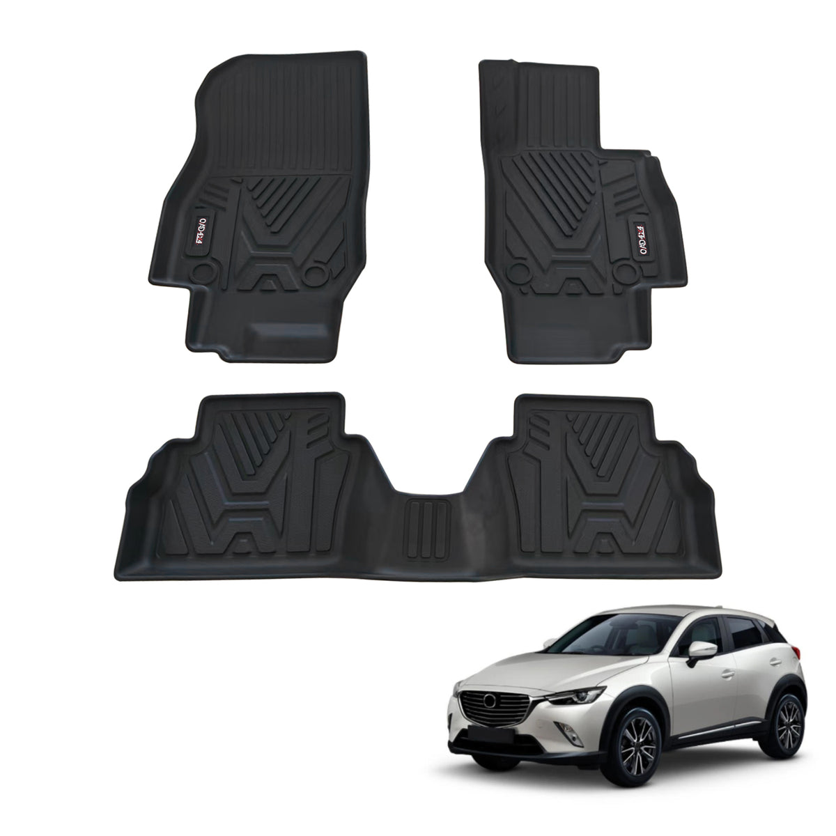 3D Car Floor Mats for Mazda CX3 CX-3 2015-Onwards