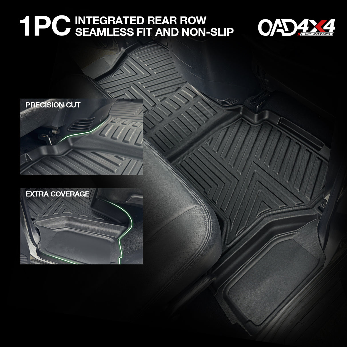 5D TPE Car Floor Mats for Mitsubishi Pajero 2000-2021