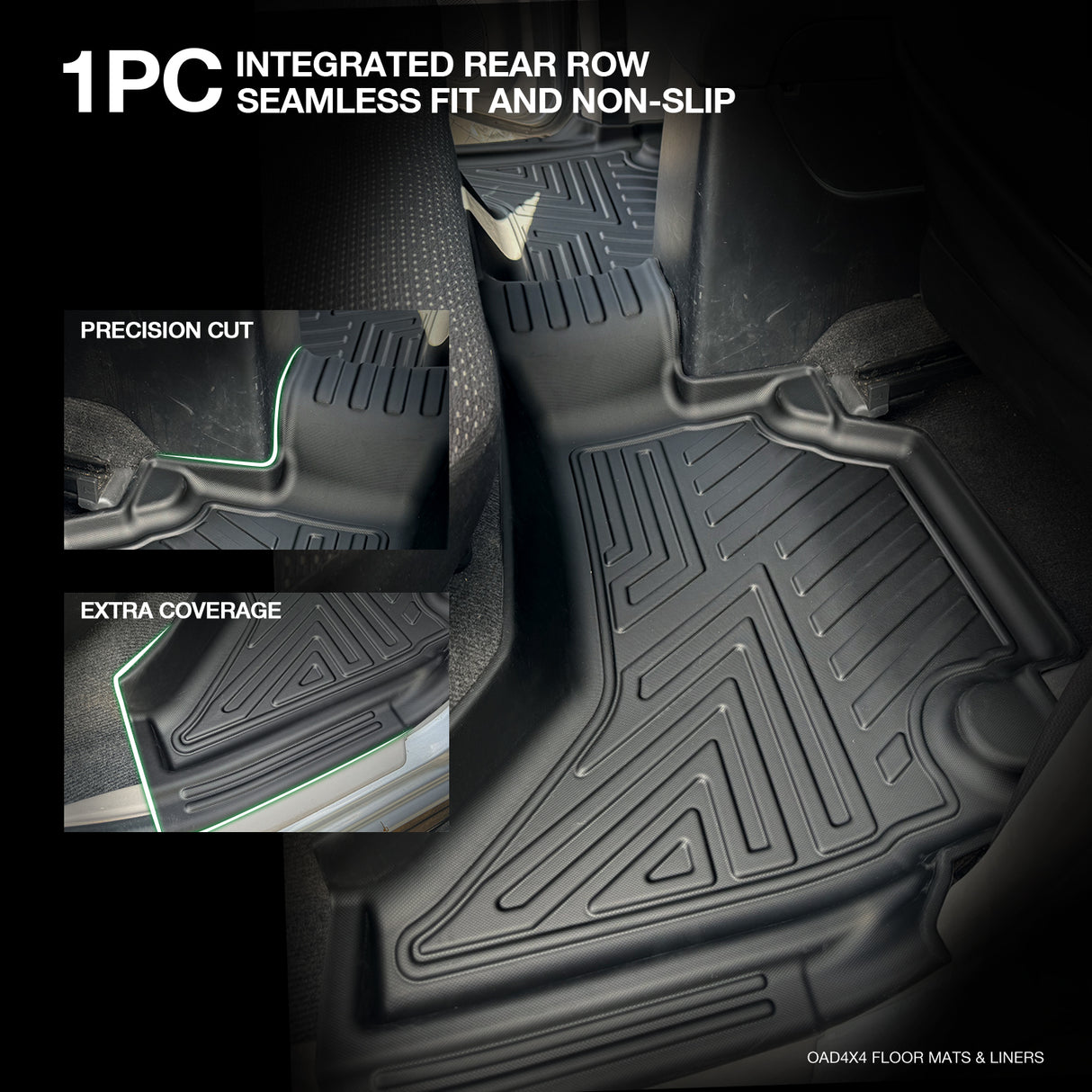 5D TPE Car Floor Mats for Mitsubishi Triton Dual Cab ML MN 2006-2015