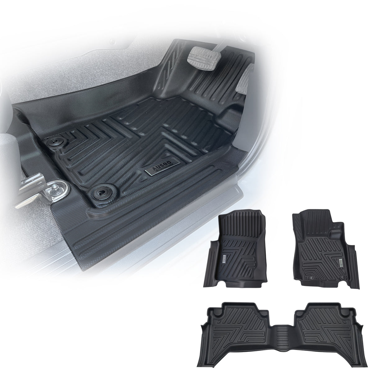 5D TPE Car Floor Mats for Mitsubishi Triton Dual Cab ML MN 2006-2015