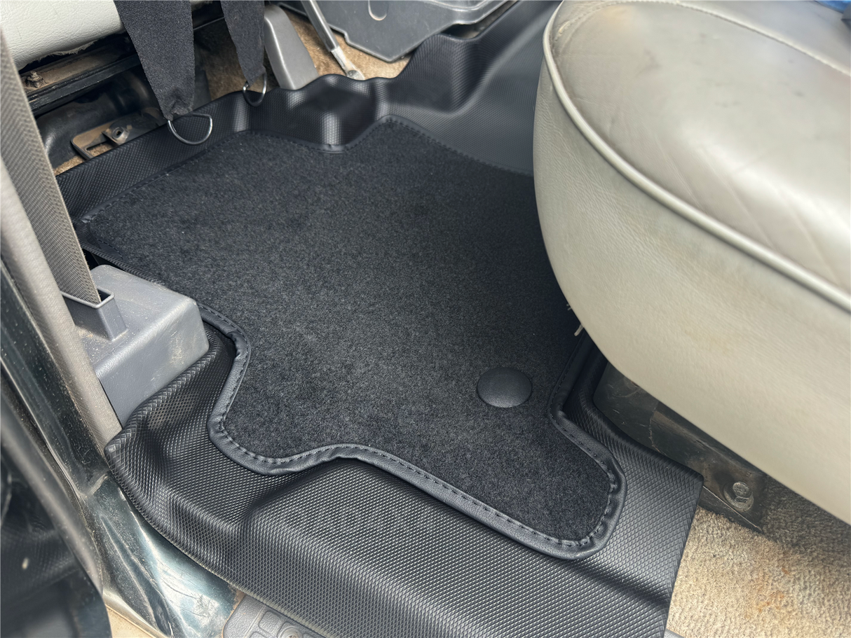 5D Double-Layer Car Floor Mats for Nissan Patrol Y60 GQ Series 1988-1997