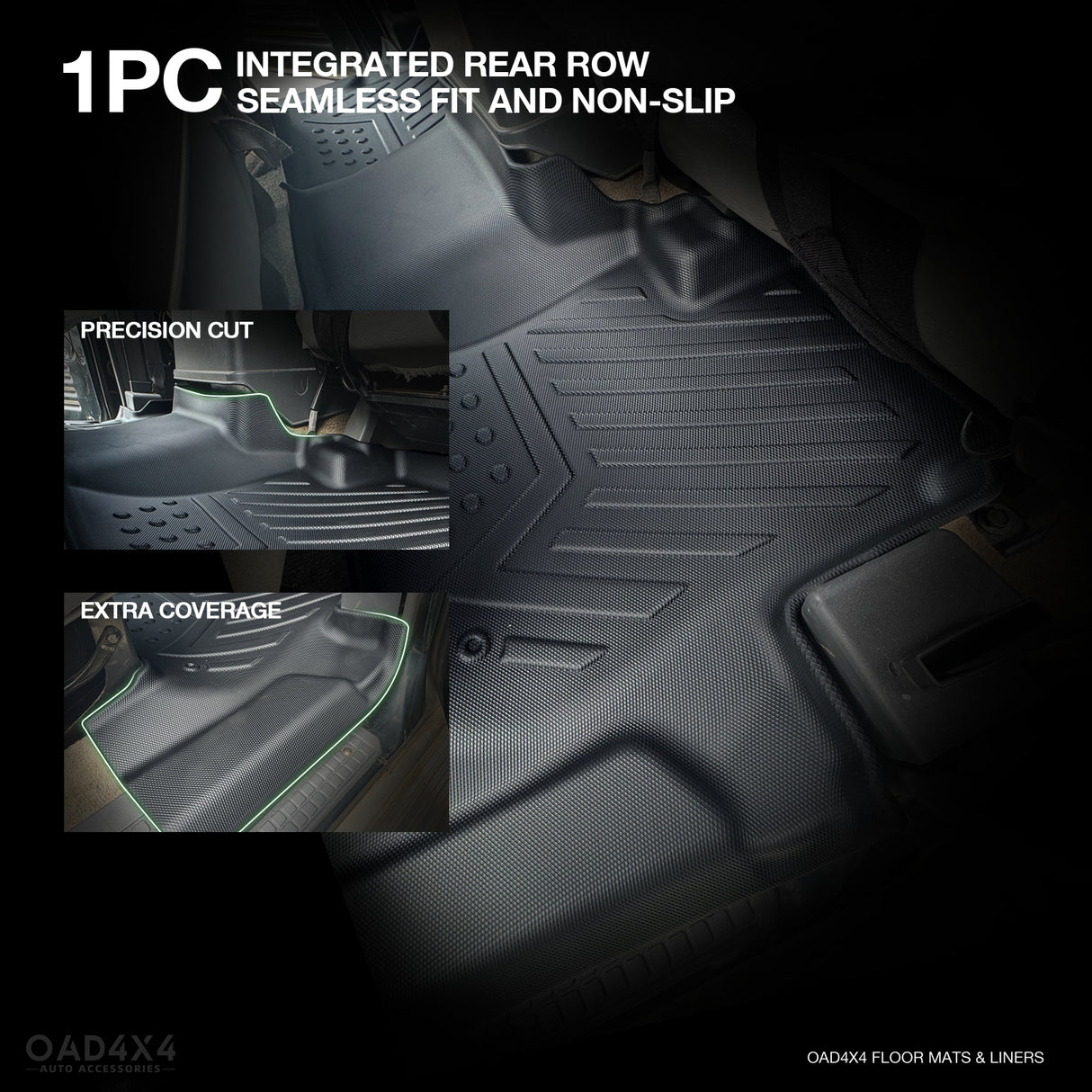 5D TPE Car Floor Mats for Nissan Patrol Y60 GQ Series 1988-1997