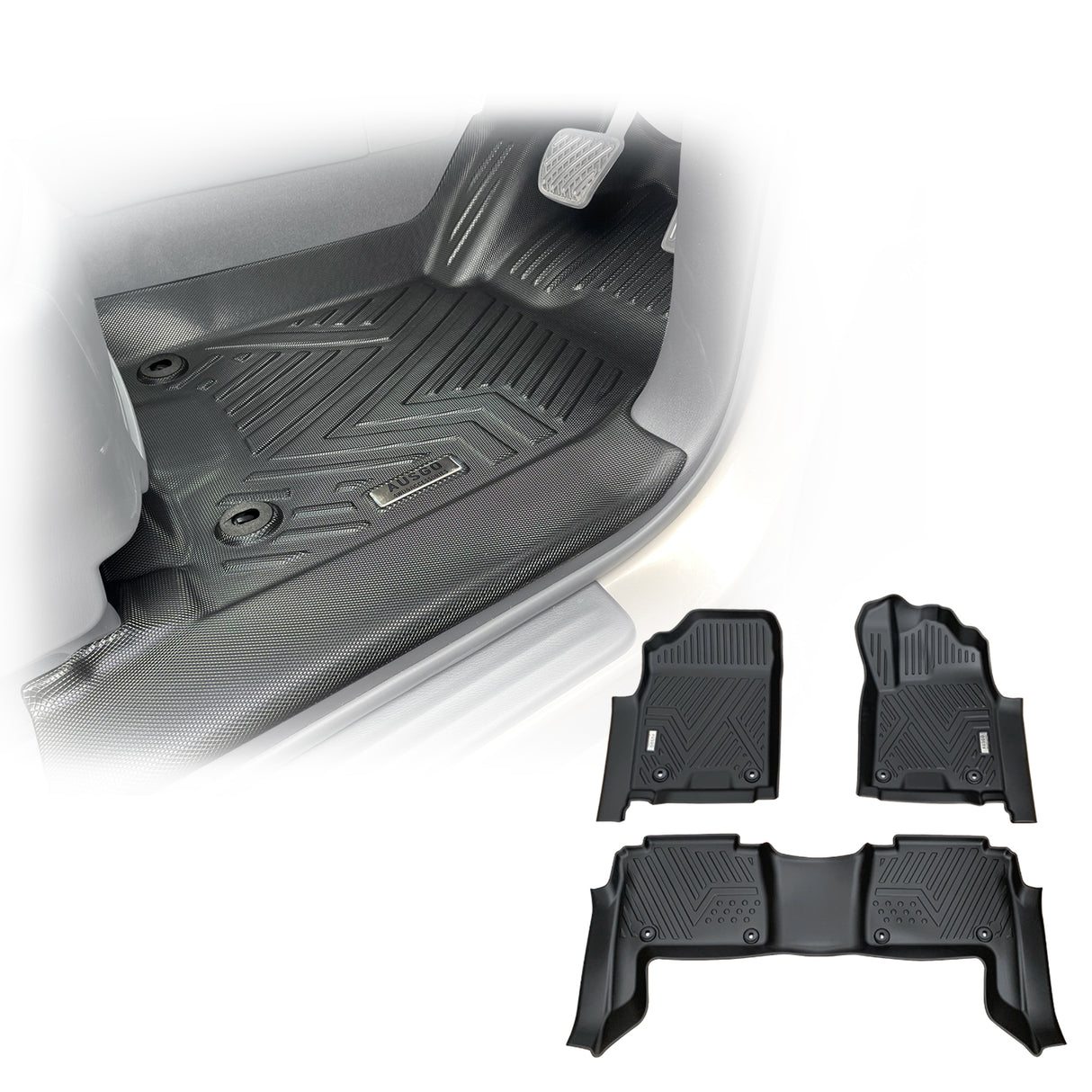5D TPE Car Floor Mats for Nissan Patrol Y62 2012-Onwards