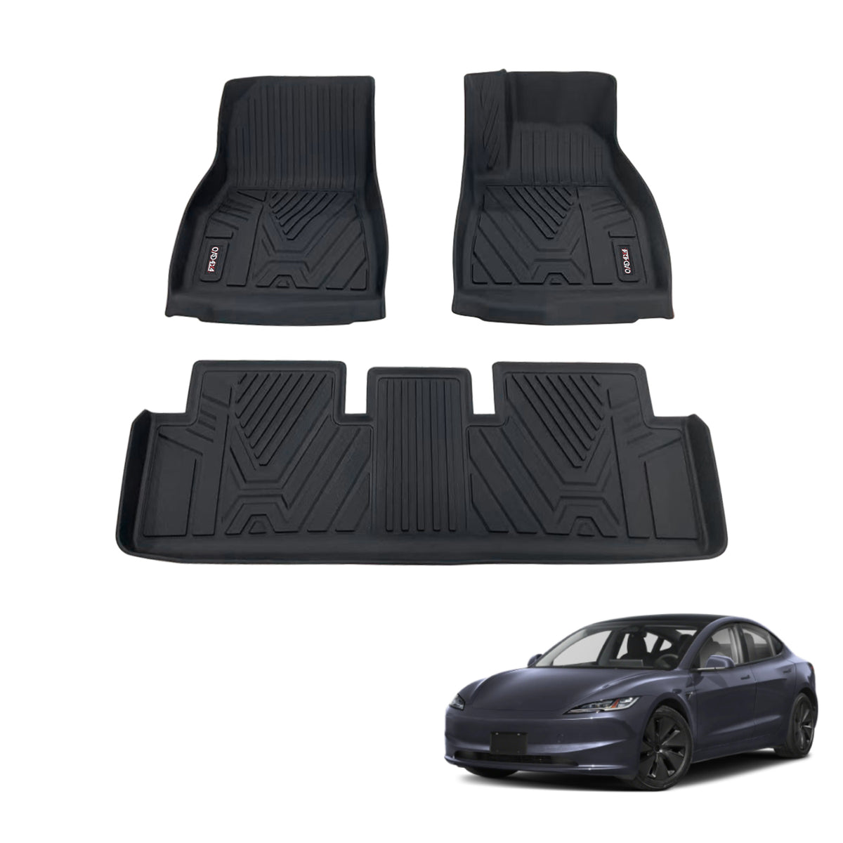 3D Car Floor Mats for Tesla Model 3 2024-Onwards