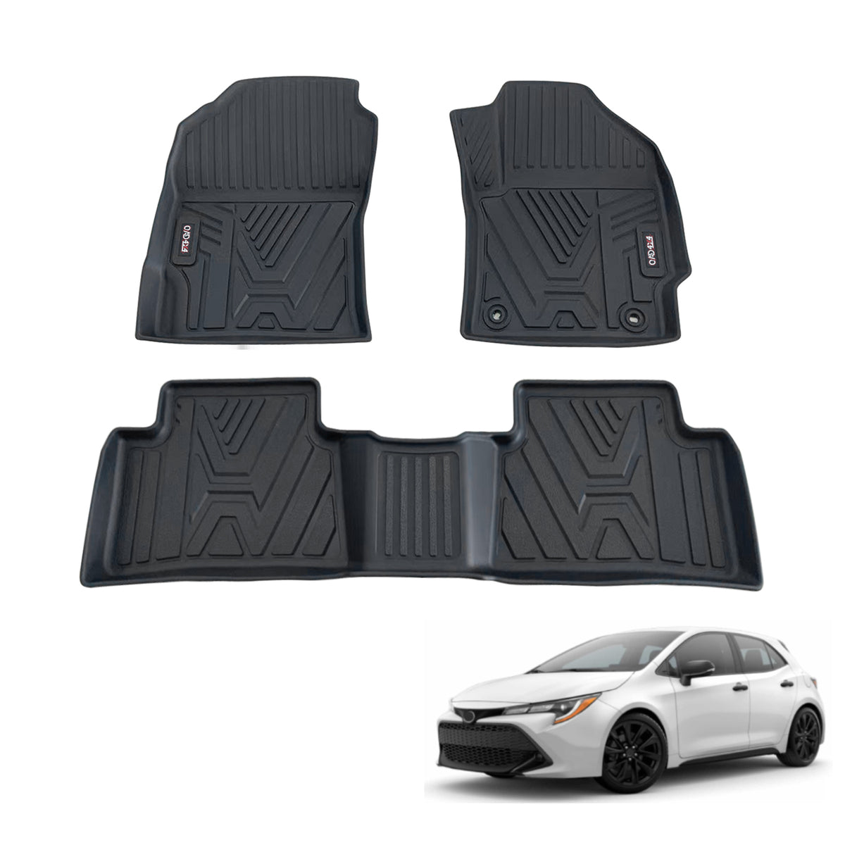 Pre-order 3D Car Floor Mats for Toyota Corolla Hatch Hybrid 2018-Onwards