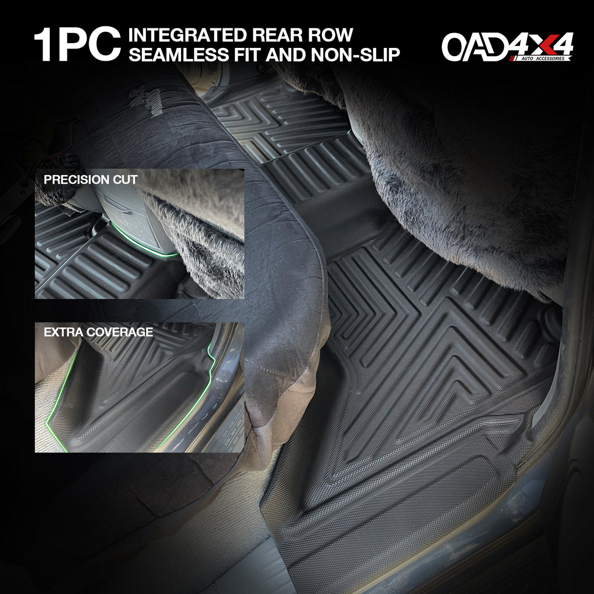 5D TPE Car Floor Mats for Toyota Hilux Dual Cab 2005-2015