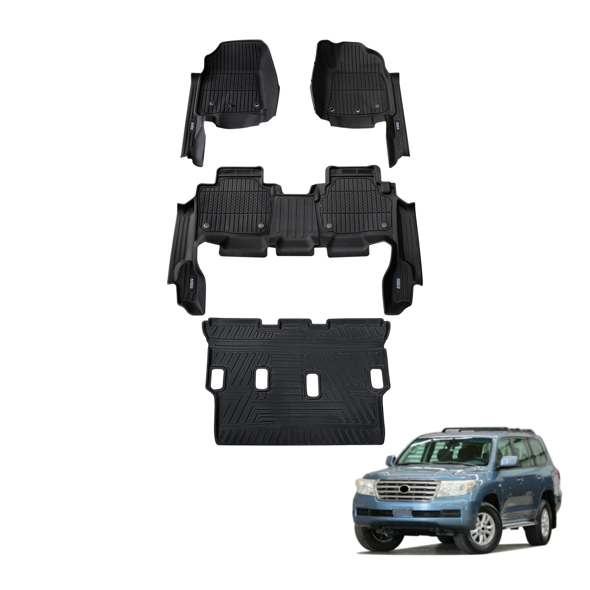 Injection 7D Car Floor Mats for Toyota Land Cruiser 200 2007-2012