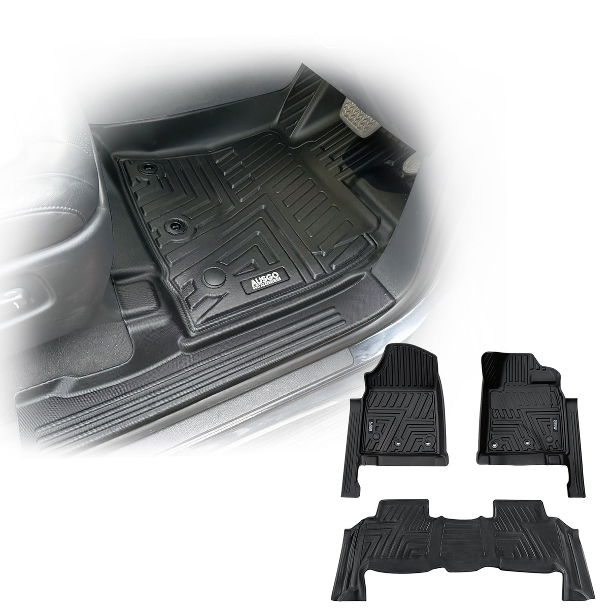 5D TPE Car Floor Mats for Toyota Land Cruiser 200 Series 2012-2021