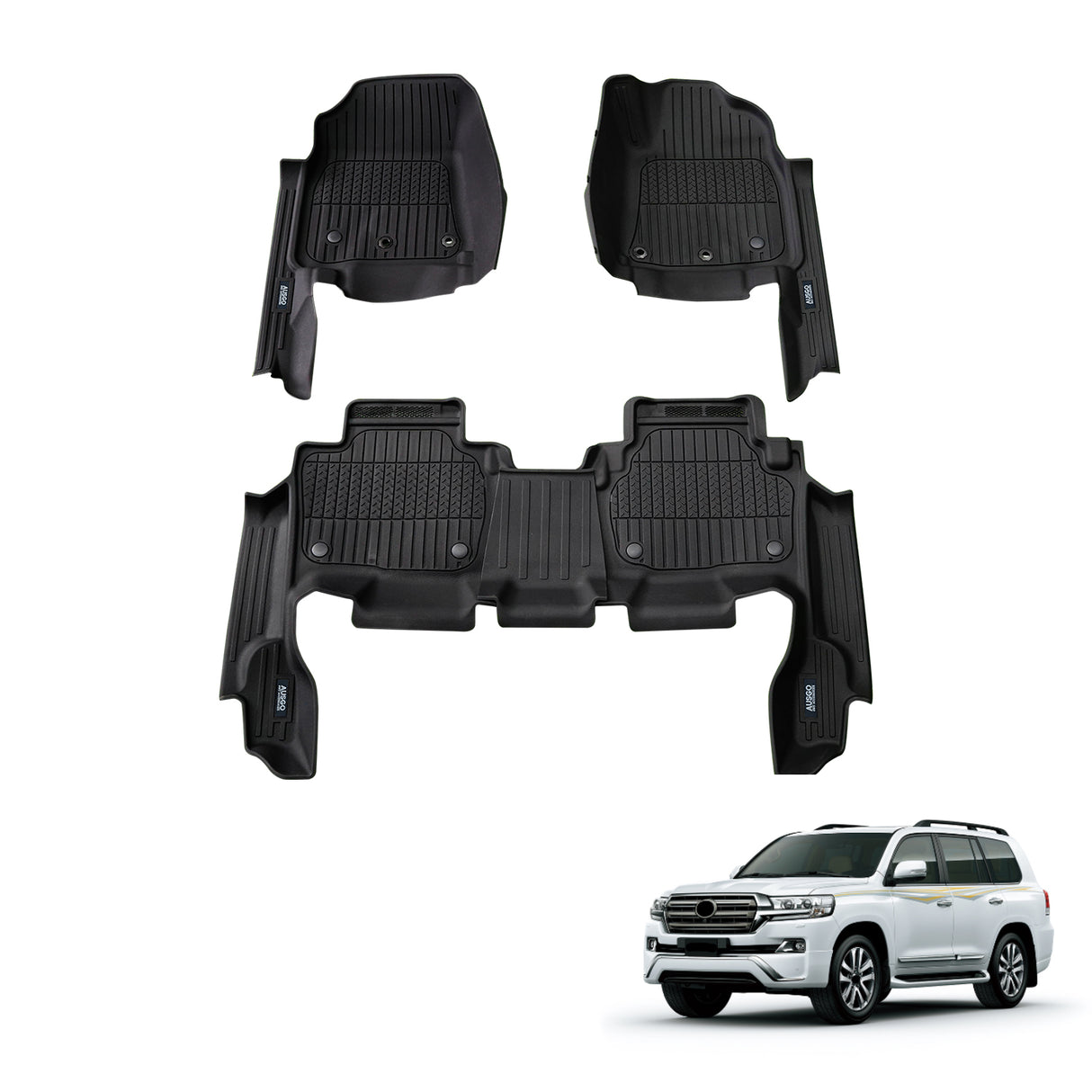Injection 7D Car Floor Mats for Toyota Land Cruiser 200 Series 2012-2021