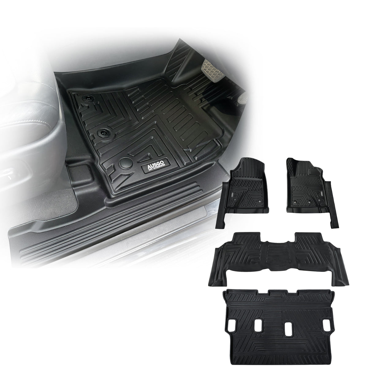 5D TPE Car Floor Mats for Toyota Land Cruiser 200 Series 2012-2021