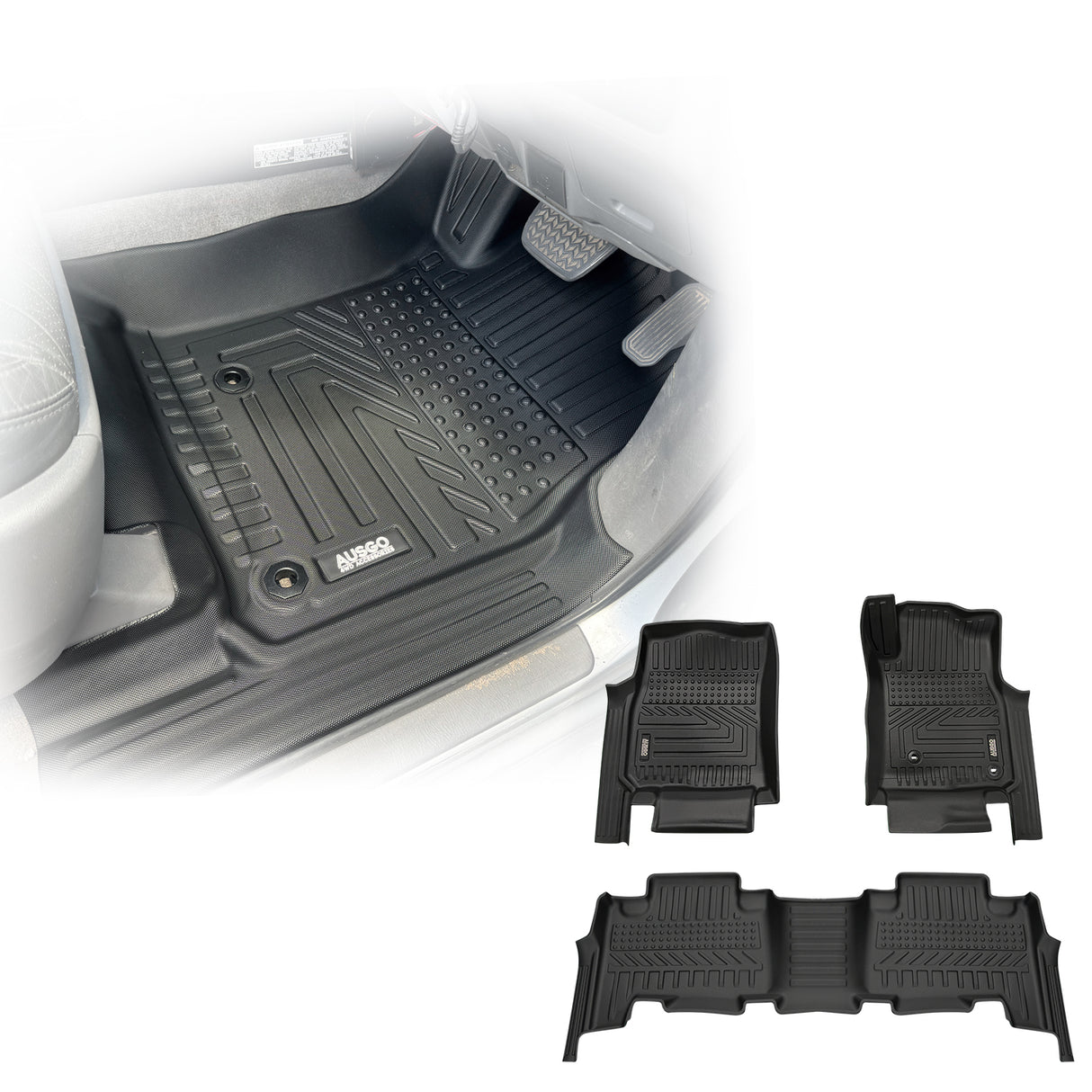 5D TPE Car Floor Mats for Toyota Land Cruiser Prado 120 Auto Transmission 2003-2009