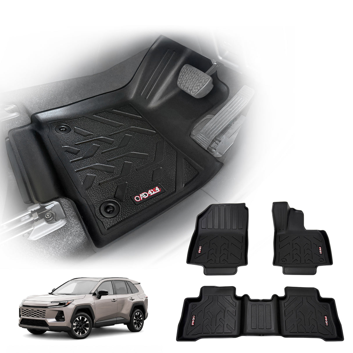 3D Car Floor Mats for Toyota RAV4 2026-Onwards