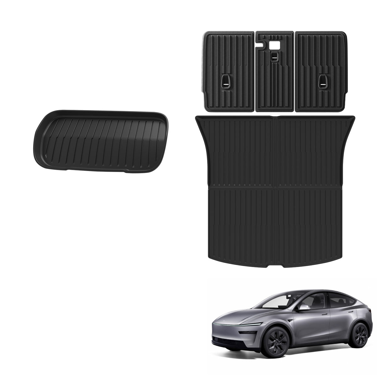Boot Liner Kick Mat Set for Tesla Model Y Juniper 5 Seats 2025-Onwards