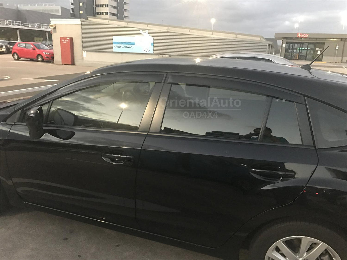 Luxury Weather Shields for Subaru Impreza G4 Series Hatch 2012-2016