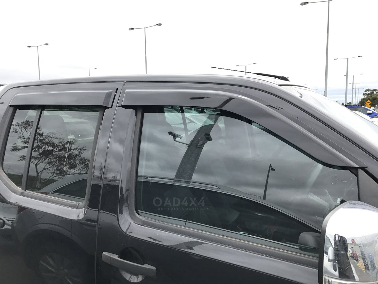 Injection Weather Shields for Nissan Navara D40 Dual Cab 2005-2015