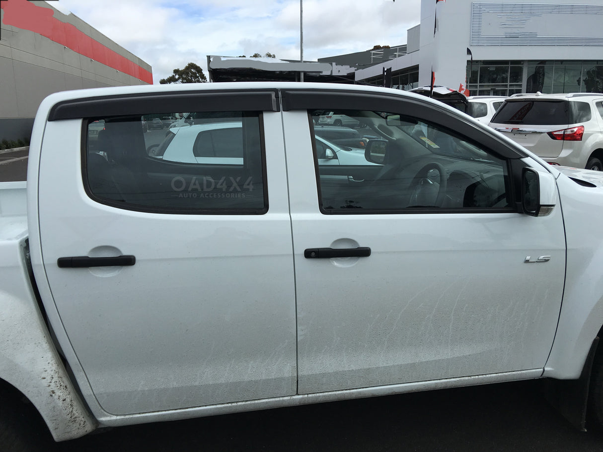 Bonnet Protector & Injection Weathershields for ISUZU DMAX D-MAX Dual Cab 2012-2016