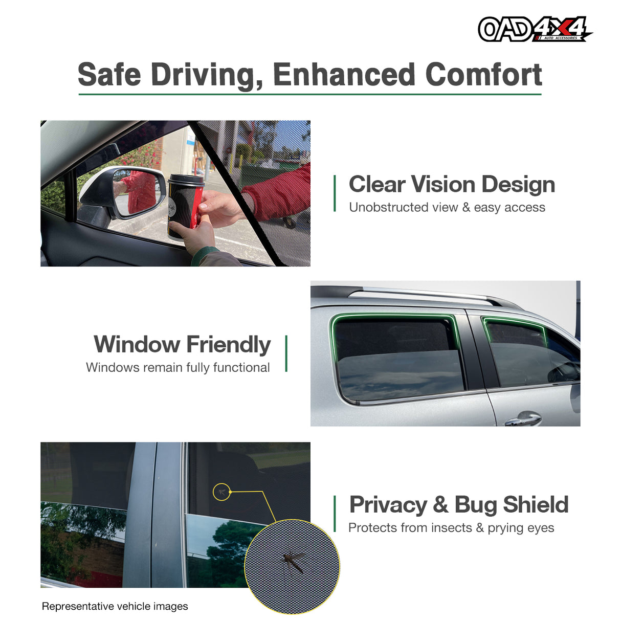 Magnetic Window Sun Shade for Toyota Land Cruiser Prado 250 FJ250 LC250 2024-Onwards