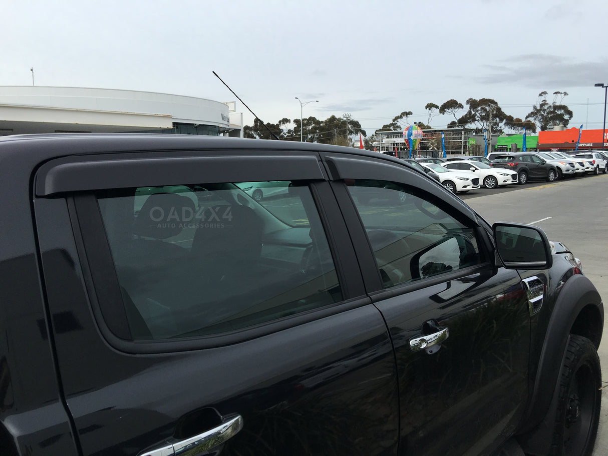 Bonnet Protector & Injection Weathershields for Ford Ranger Dual Cab 2012-2015