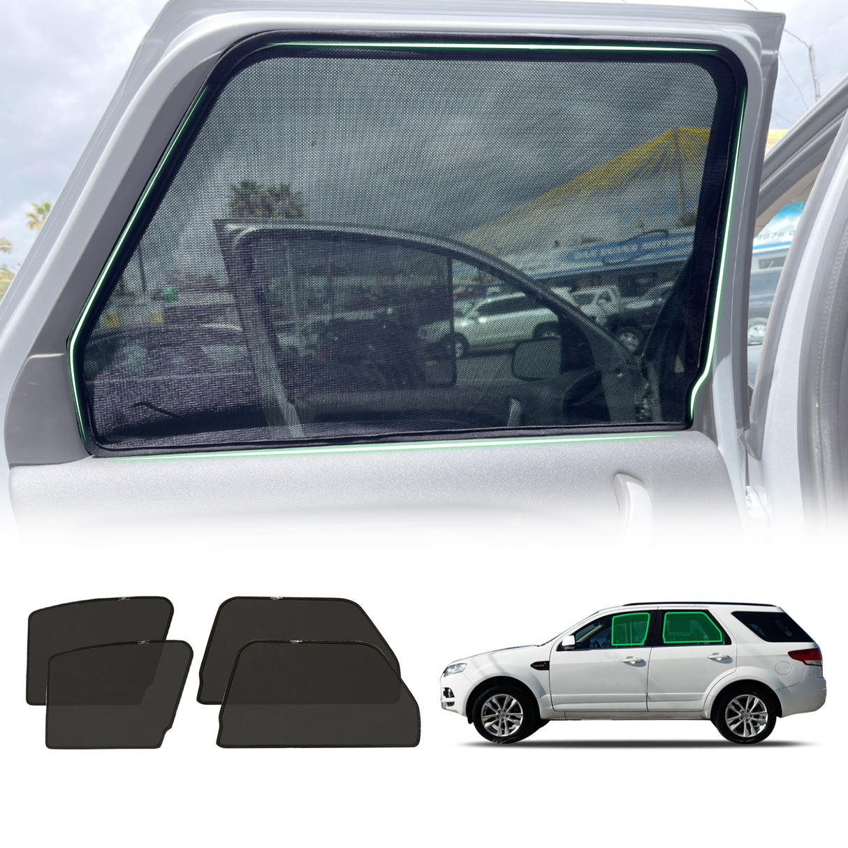Magnetic Window Sun Shade for Ford Territory 2004-2016