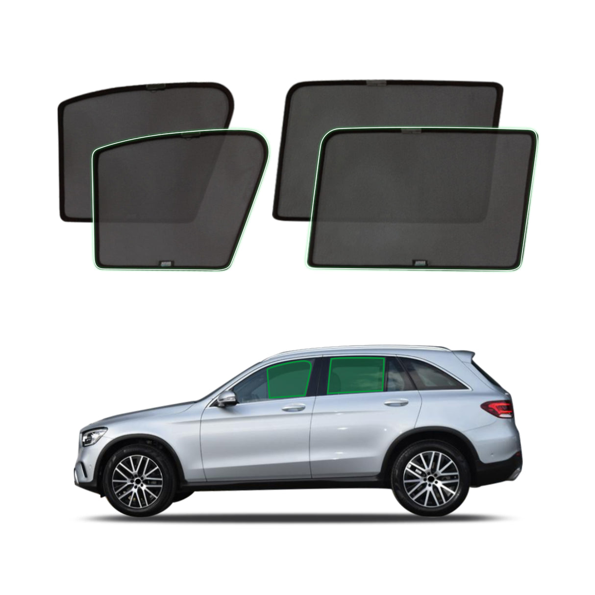 Magnetic Window Sun Shade for Mercedes-Benz GLC-Class X253 2015-2022