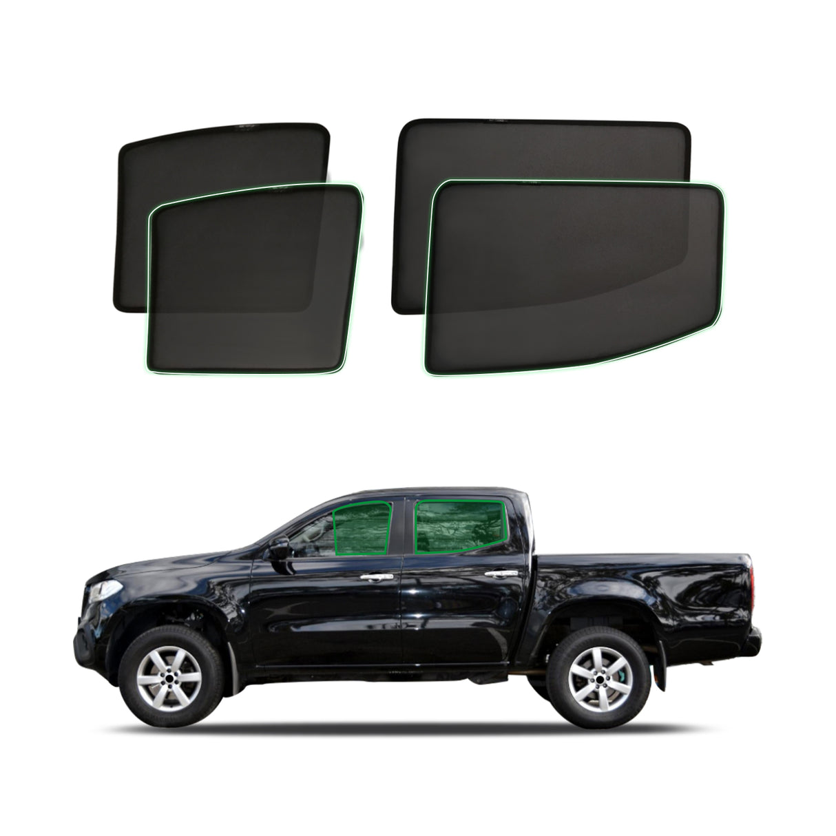 Magnetic Window Sun Shade for Mercedes-Benz X-Class 2017-2020