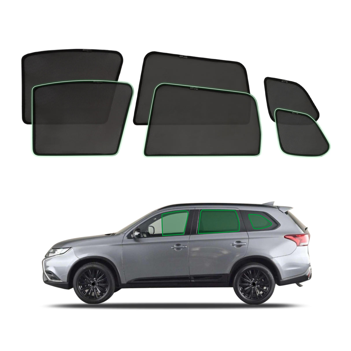Magnetic Window Sun Shade for Mitsubishi Outlander 2012-2021
