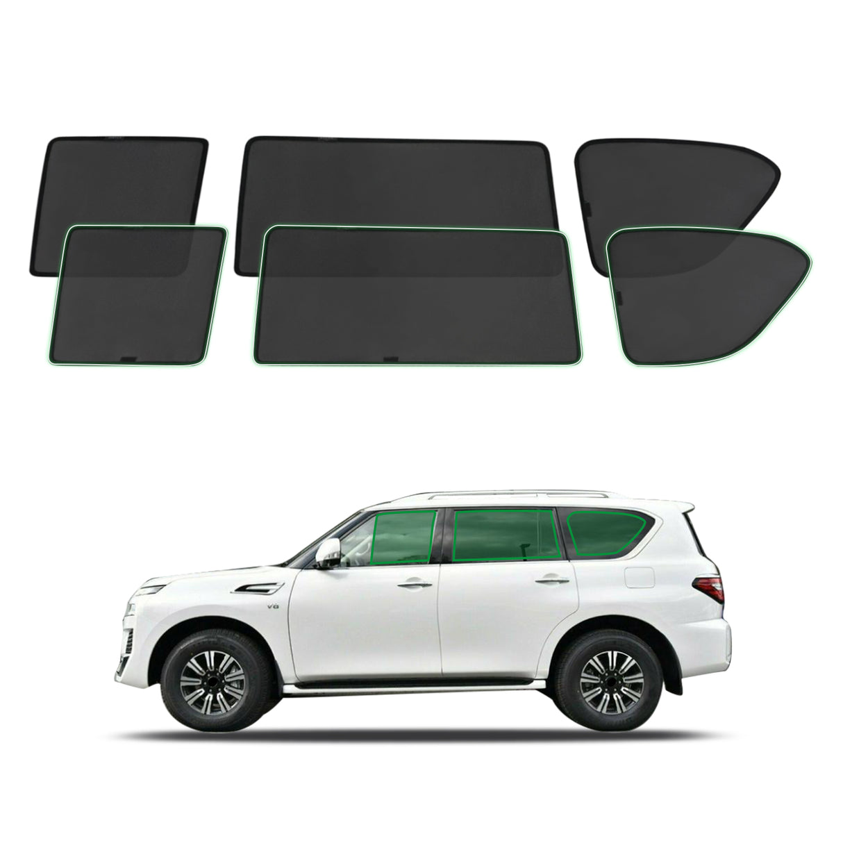 Pre-order Magnetic Window Sun Shade for Nissan Patrol Y62 2012-Onwards