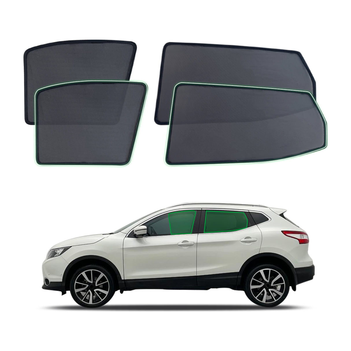 Magnetic Window Sun Shade for Nissan Qashqai J11 2014-2022