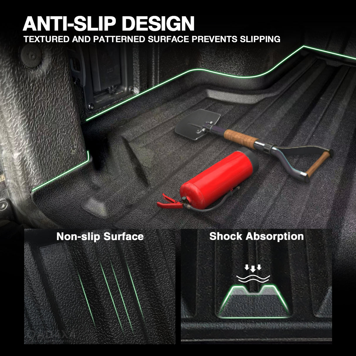 Ute Mat for KIA Tasman 2025-Onwards with Factory Plastic Tub Liner