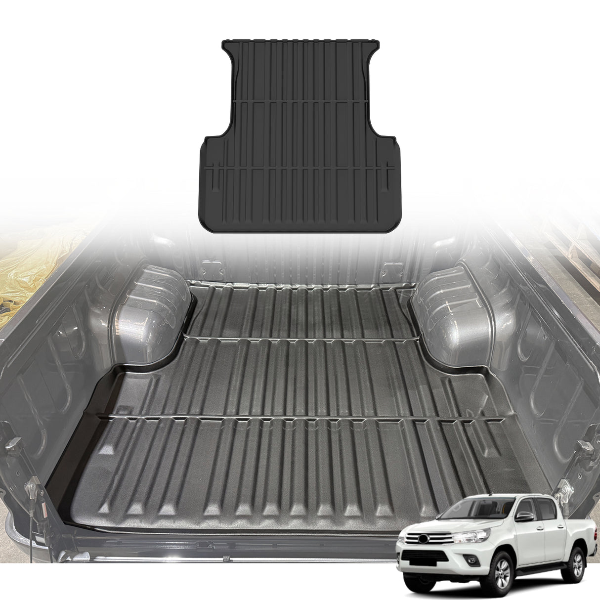 Ute Mat for Toyota Hilux Dual Cab 2015-2026 with Bare Tub