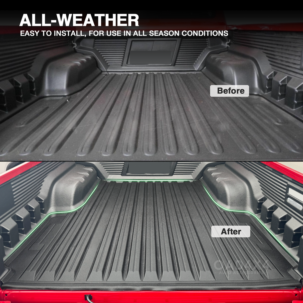 Ute Mat for Toyota Hilux Rugged X Dual Cab 2025-Onwards Fitted with Factory Plastic Tub Liner