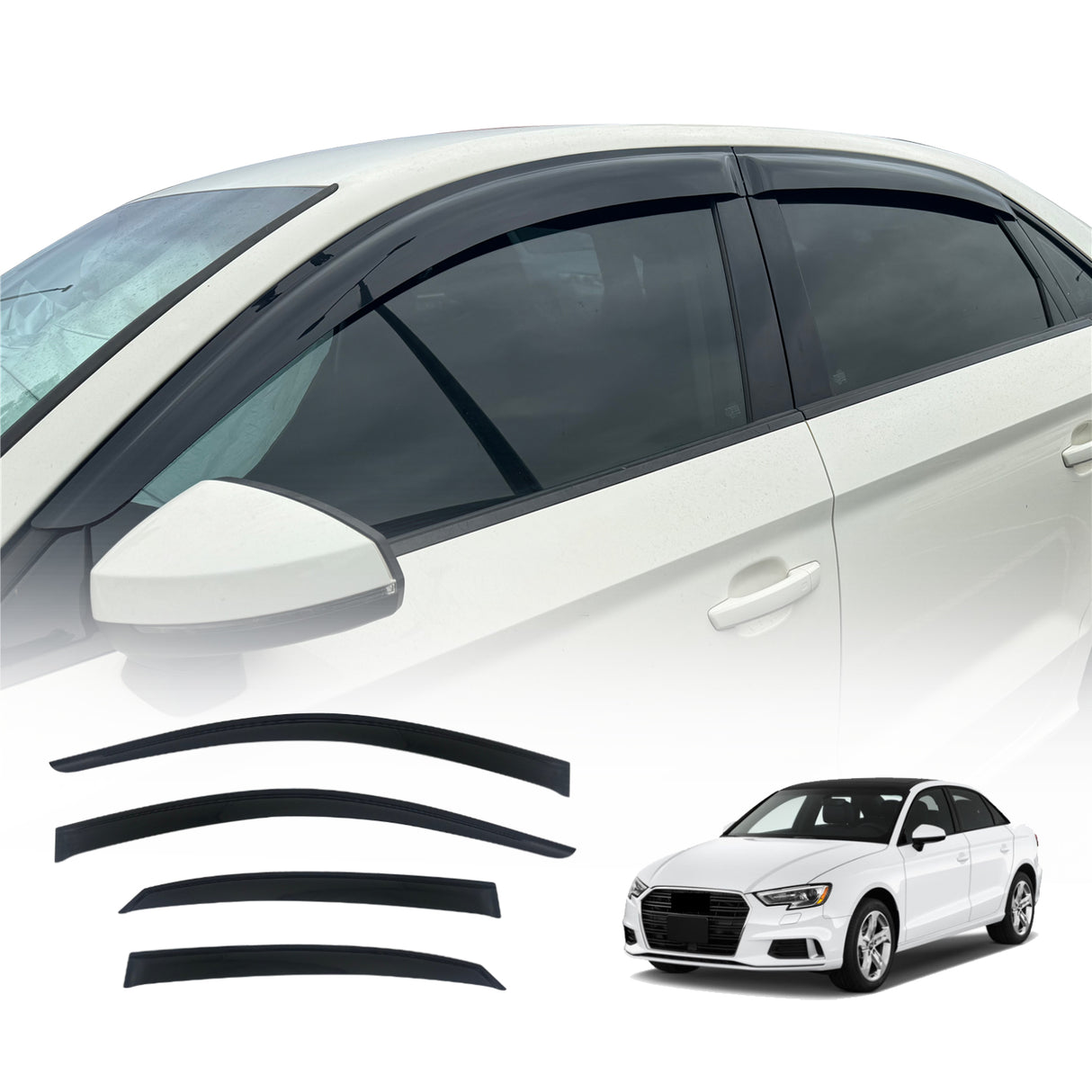 Weather Shields for Audi A3 8V Sedan 2013-2020