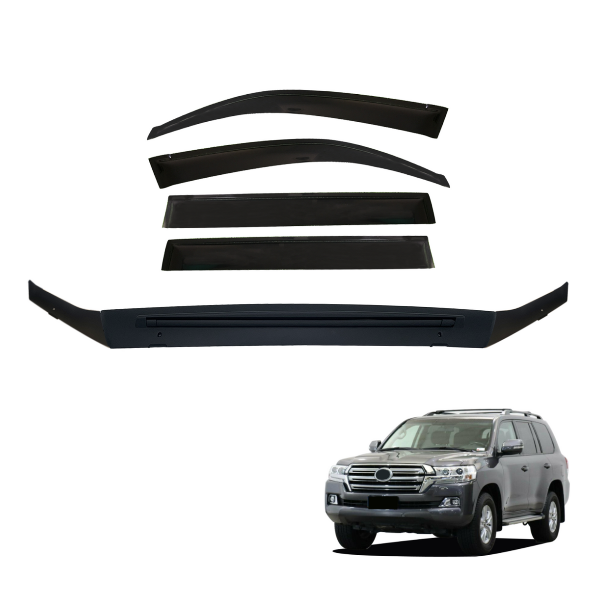 Bonnet Protector & Weathershields for Toyota Land Cruiser 200 Series 2016-2021