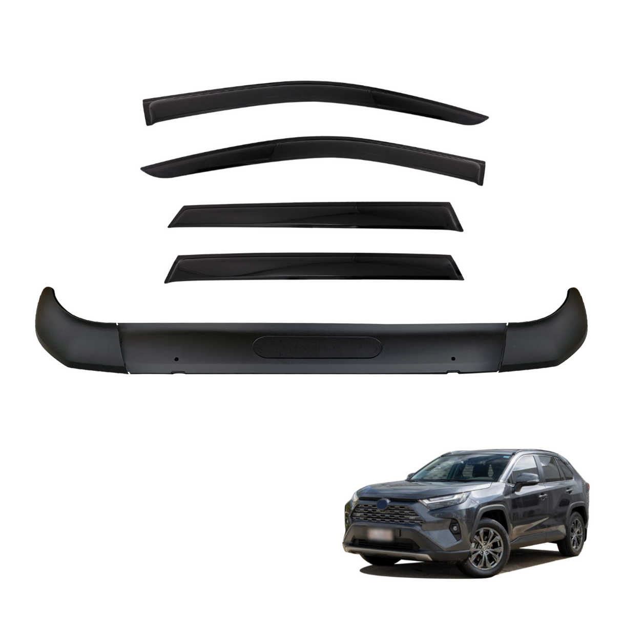 Bonnet Protector & Luxury Weathershields for Toyota RAV4 2019-Onwards
